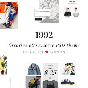 1992 Creative e-Commerce PSD Template