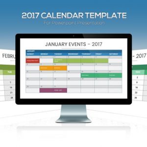 2017 Calendar Powerpoint Template