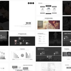 50:50 PowerPoint Template