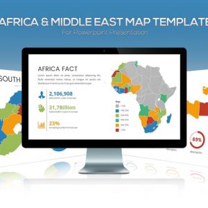 Africa & Middle East Maps for Powerpoint