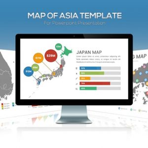 Asia Maps for Powerpoint Presentation