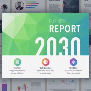 Business Report Colorite PowerPoint Template