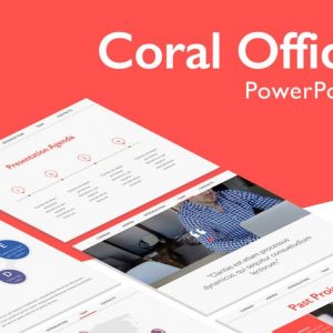 Coral Office PowerPoint Template