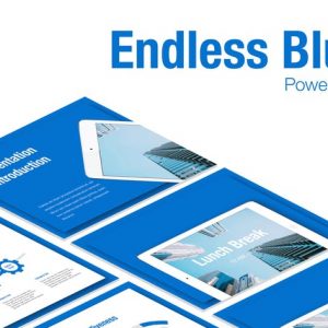 Endless Blue PowerPoint Template