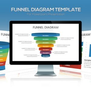 Funnel Chart Template for Powerpoint Presentation