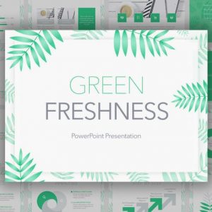 Green Freshness PowerPoint Template