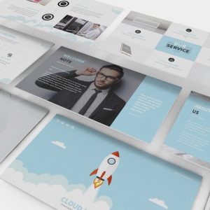 Hosting and SEO Powerpoint Template