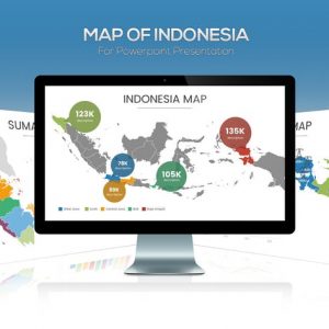 Map of Indonesia for Powerpoint