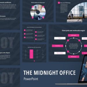 Midnight Office PowerPoint Template