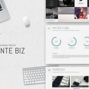 MonteBiz Minimal Powerpoint Template