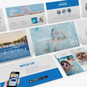 Swimming Powerpoint Template