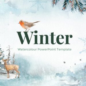 Winter - Watercolour PowerPoint Template