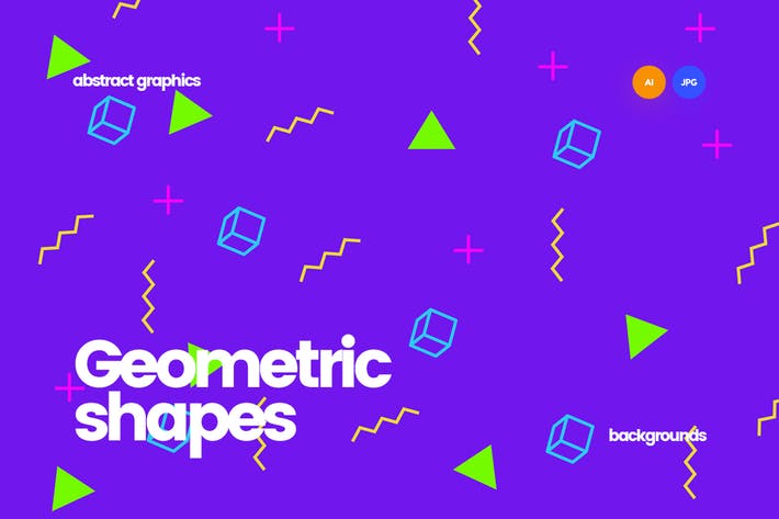 Simple Geometric Shapes Patterns Backgrounds