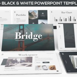 Bridge - Black & White Powerpoint Presentation