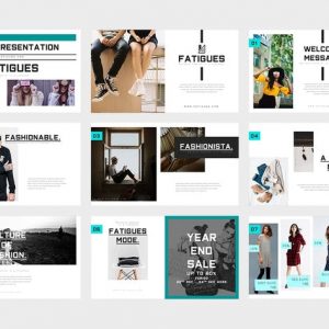 Fatigues : Fashion Lookbook Powerpoint Template