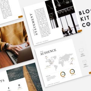 Financial Blog Media Kit | 10 Pages| PowerPoint