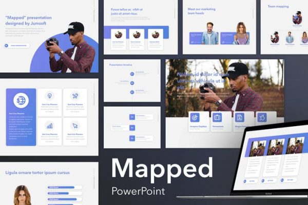 Mapped PowerPoint Template