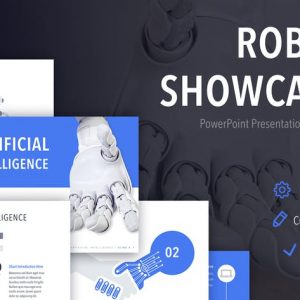 Robot Showcase PowerPoint Template