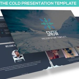 SNOW POWERPOINT PRESENTATION TEMPLATE