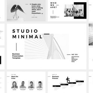 Studio Minimal Presentation Google Slides Template