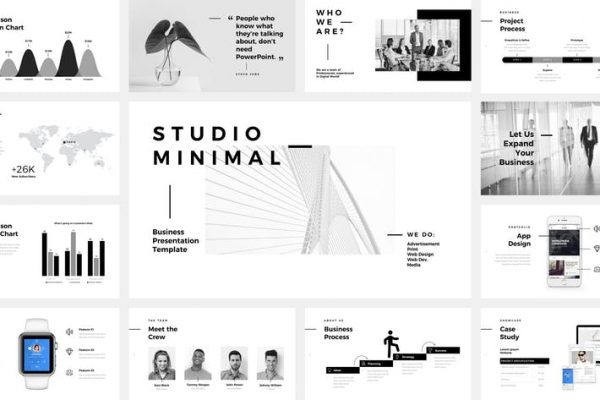 Studio Minimal Presentation Google Slides Template