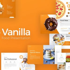 Vanilla Food and Culinary PowerPoint Template