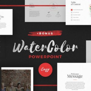 WaterColor - Powerpoint Template